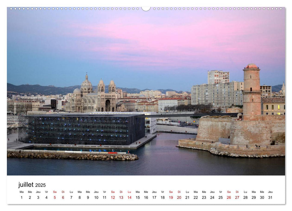 Marseille Côte et Corniche (CALVENDO Calendrier supérieur 2025)