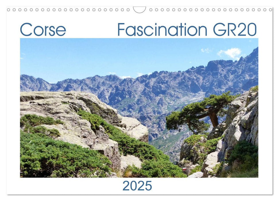 Corse - Fascination GR20 (CALVENDO Calendrier mensuel 2025)