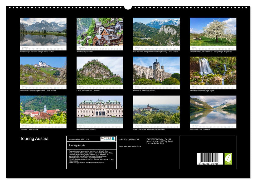 Touring Austria (CALVENDO Premium-Calendar 2025)