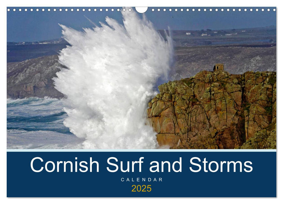 Cornish Surf and Storms (CALVENDO Monthly Calendar 2025)