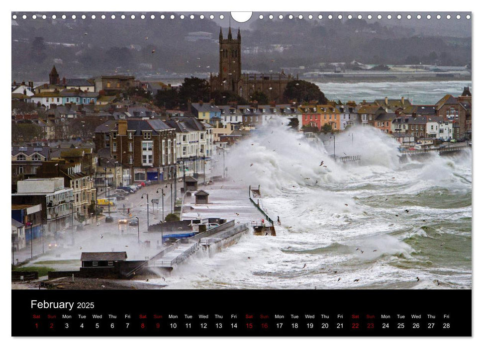 Cornish Surf and Storms (CALVENDO Monthly Calendar 2025)