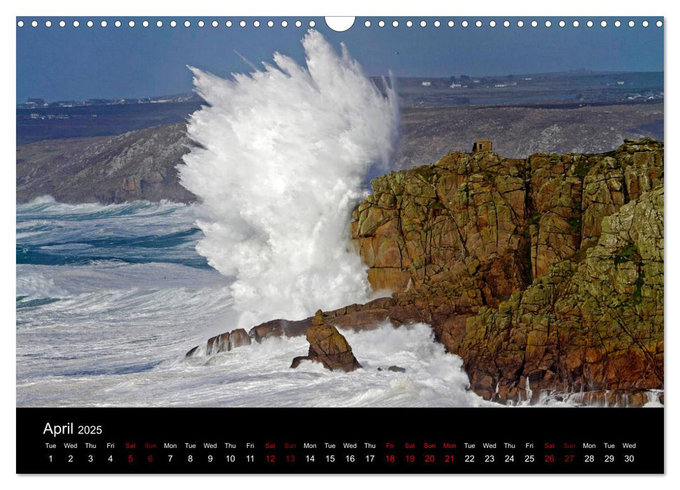 Cornish Surf and Storms (CALVENDO Monthly Calendar 2025)