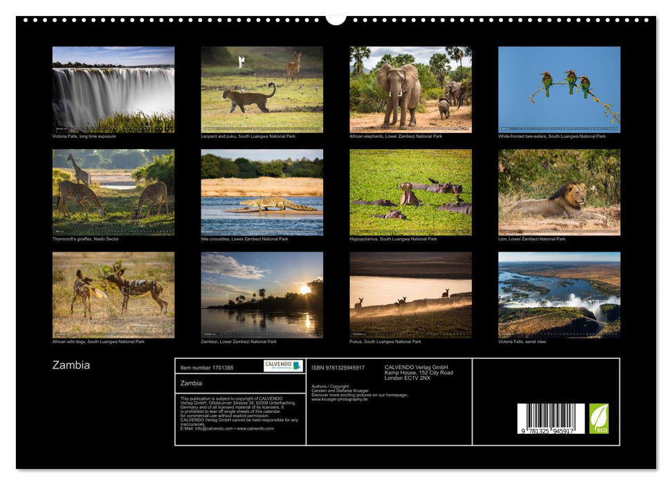 Zambia (CALVENDO Premium-Calendar 2025)