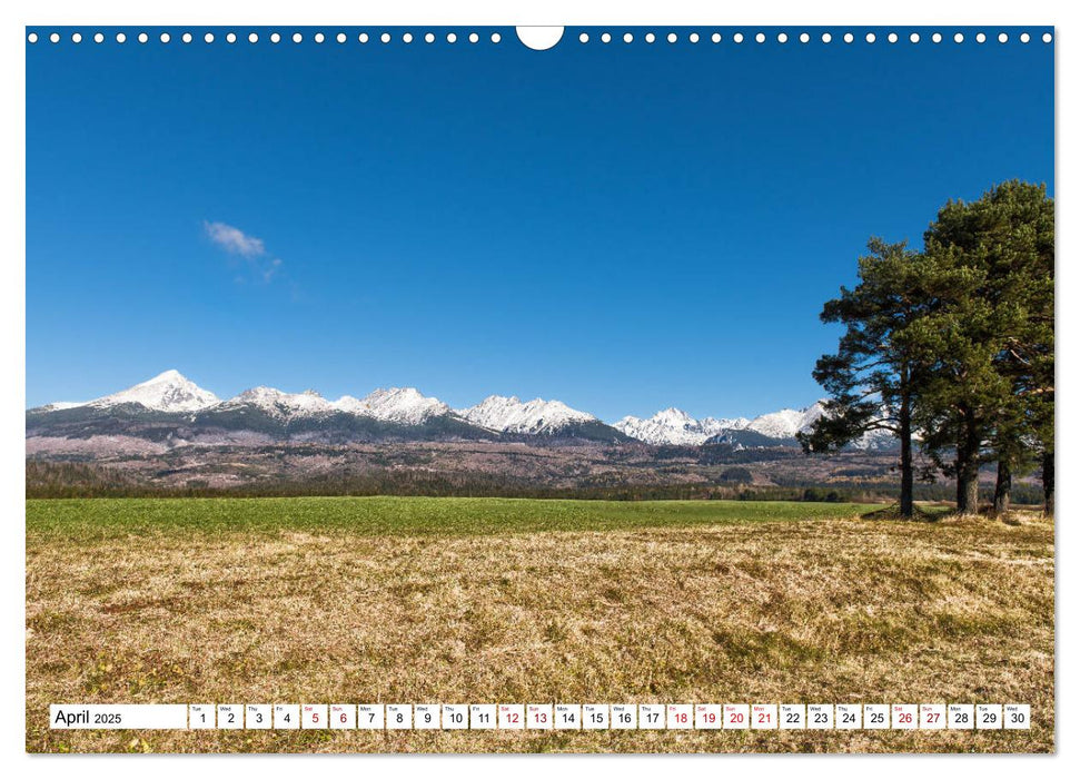 Slovakia - The beauty of the Tatra mountains (CALVENDO Monthly Calendar 2025)