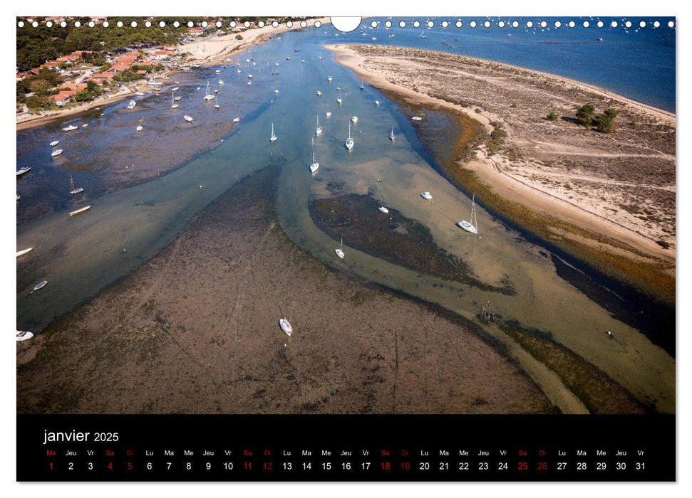 Les Ports du Bassin d'Arcachon (CALVENDO Calendrier mensuel 2025)