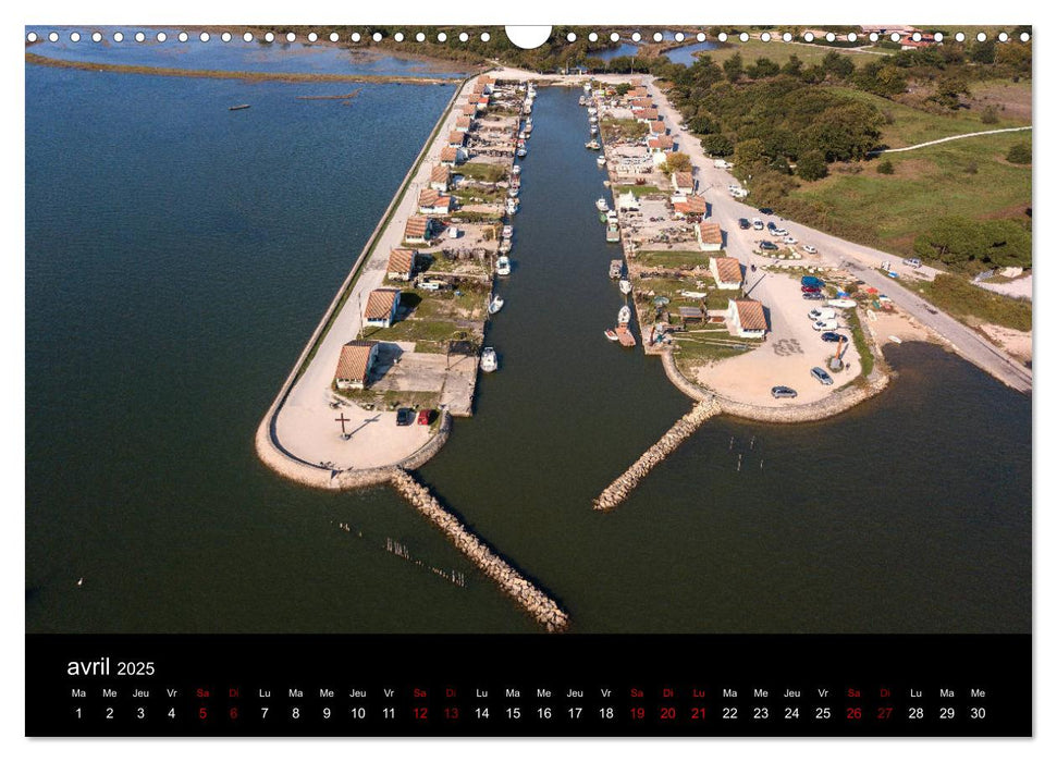 Les Ports du Bassin d'Arcachon (CALVENDO Calendrier mensuel 2025)