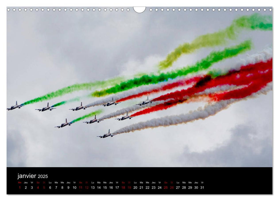 Les Frecce Tricolori (CALVENDO Calendrier mensuel 2025)