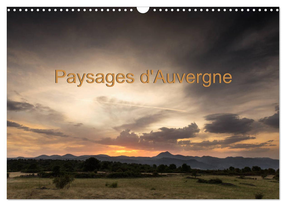 Paysages d'Auvergne (CALVENDO Calendrier mensuel 2025)