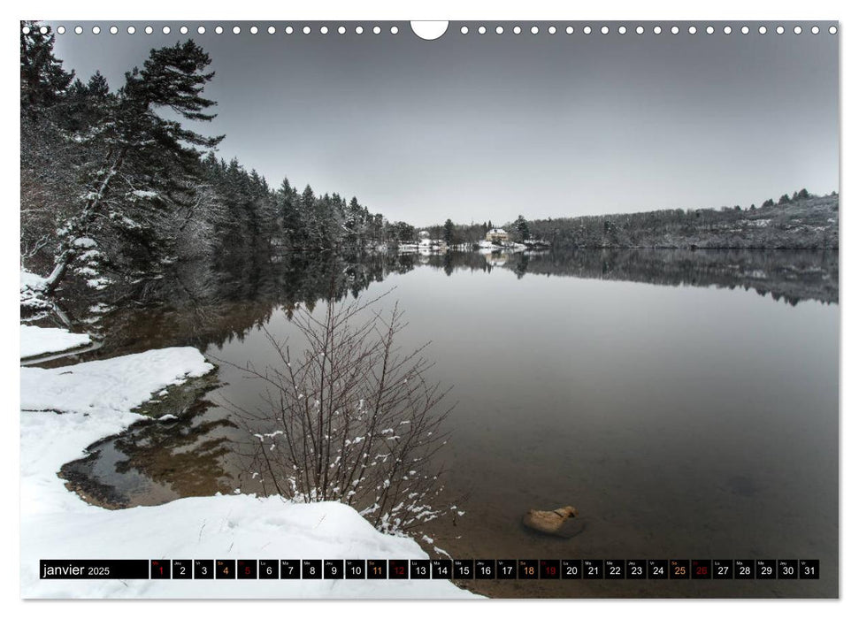 Paysages d'Auvergne (CALVENDO Calendrier mensuel 2025)