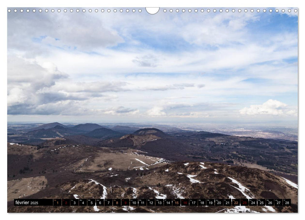 Paysages d'Auvergne (CALVENDO Calendrier mensuel 2025)