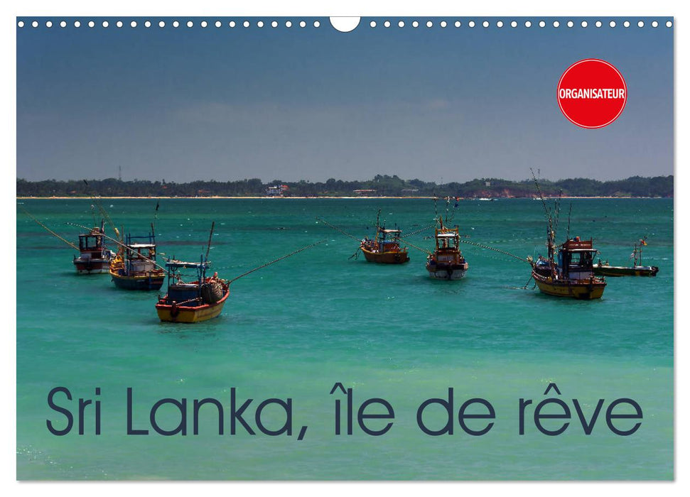 Sri Lanka, île de rêve (CALVENDO Calendrier mensuel 2025)