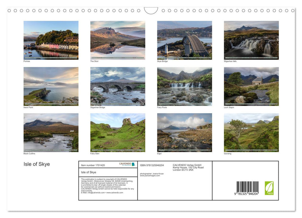 Isle of Skye (CALVENDO Monthly Calendar 2025)