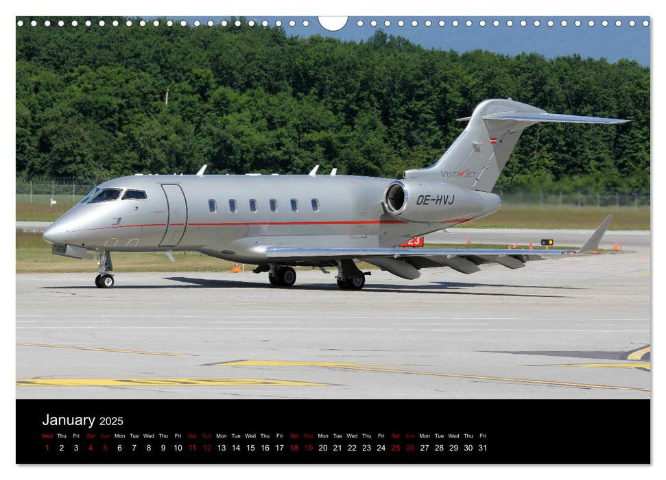 Bizjets (CALVENDO Monthly Calendar 2025)