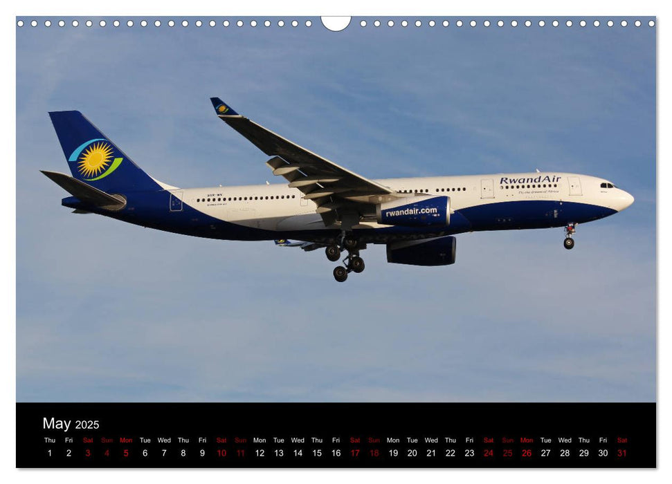 Widebody Jets (CALVENDO Monthly Calendar 2025)