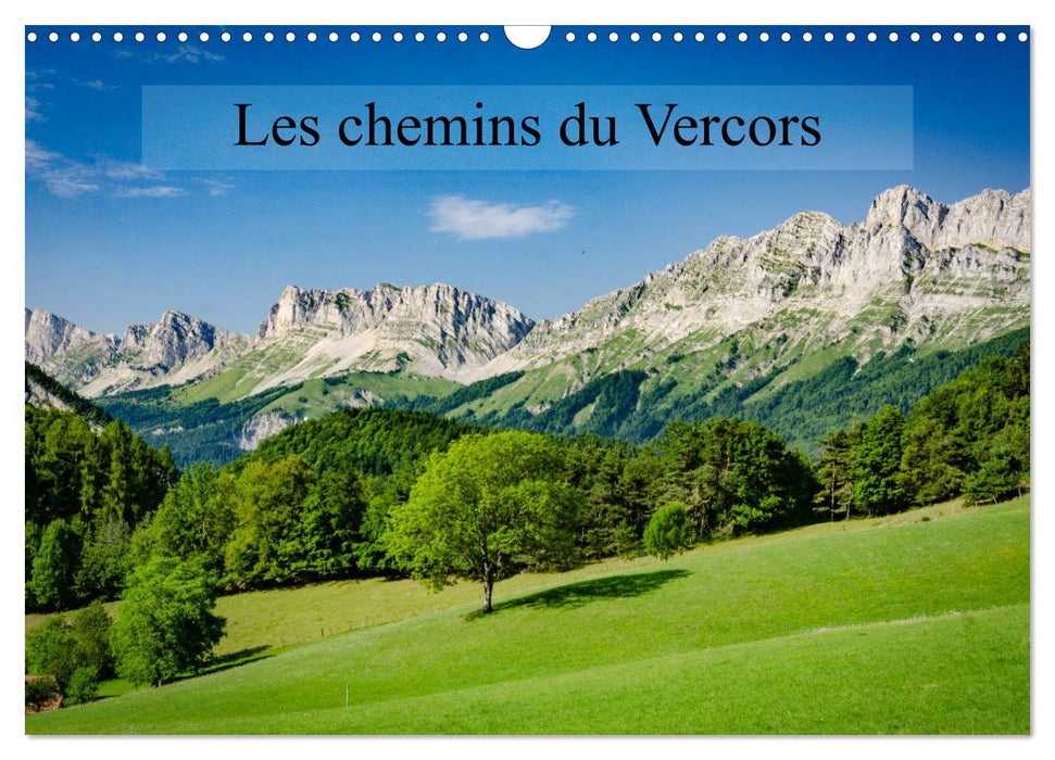 Les chemins du Vercors (CALVENDO Calendrier mensuel 2025)