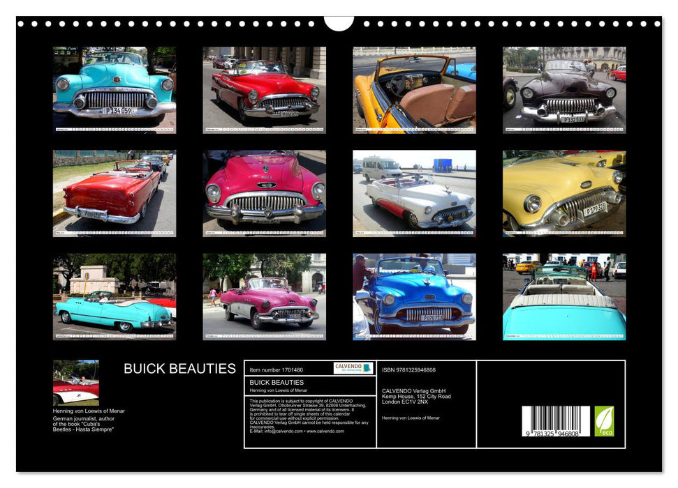 BUICK BEAUTIES (CALVENDO Monthly Calendar 2025)