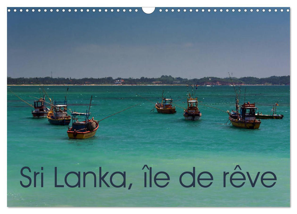 Sri Lanka, île de rêve (CALVENDO Calendrier mensuel 2025)