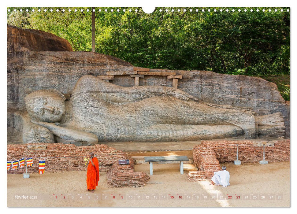 Sri Lanka, île de rêve (CALVENDO Calendrier mensuel 2025)