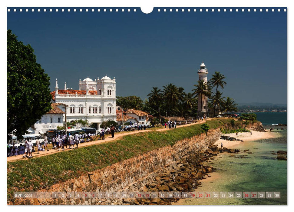 Sri Lanka, île de rêve (CALVENDO Calendrier mensuel 2025)