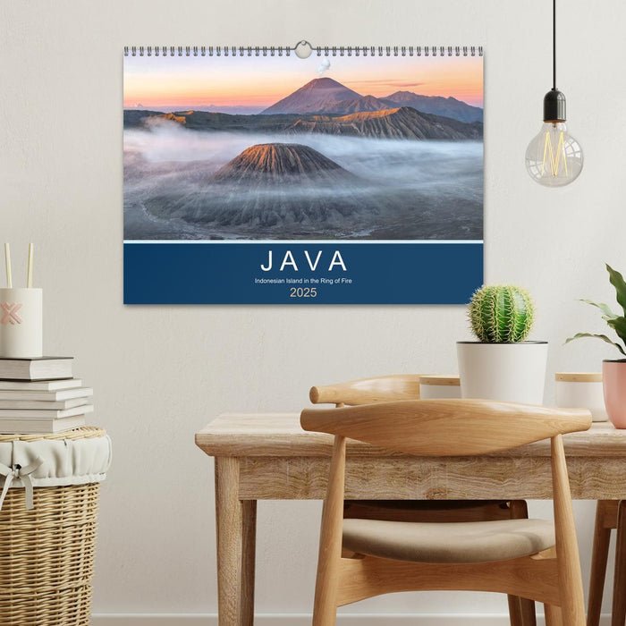 Java, Indonesian Island in the Ring of Fire (CALVENDO Monthly Calendar 2025)