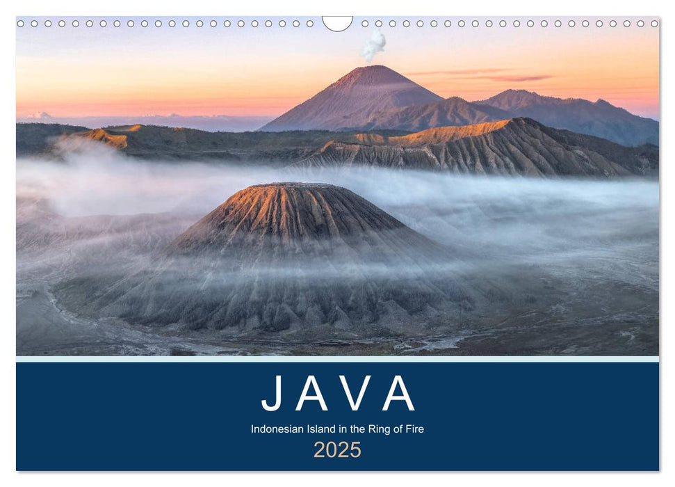 Java, Indonesian Island in the Ring of Fire (CALVENDO Monthly Calendar 2025)