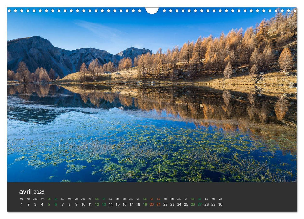 Lacs de montagne. Miroir des cimes (CALVENDO Calendrier mensuel 2025)