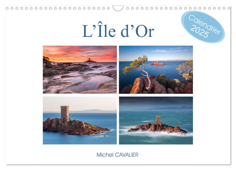 L'île d'Or (CALVENDO Calendrier mensuel 2025)