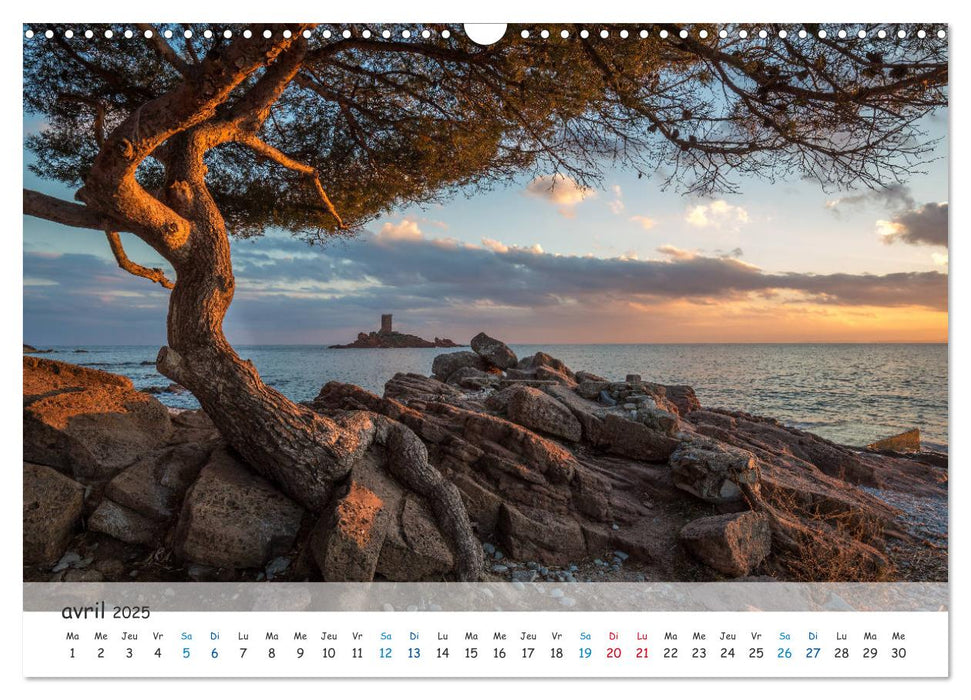 L'île d'Or (CALVENDO Calendrier mensuel 2025)