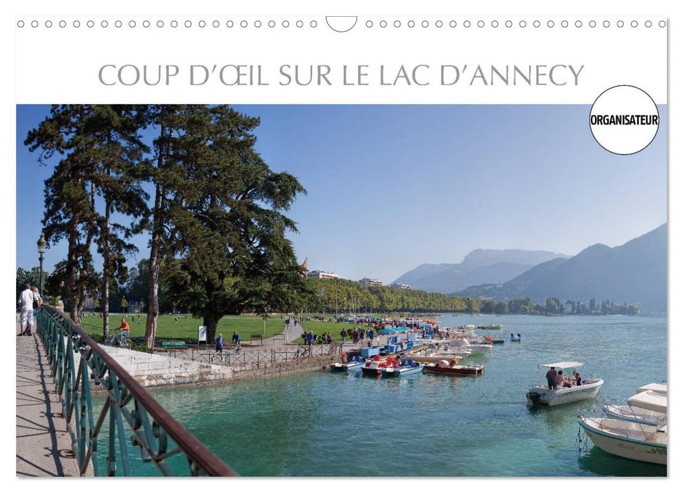 Coup d'œil sur le Lac d'Annecy (CALVENDO Calendrier mensuel 2025)