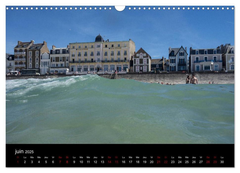 Saint-Malo au fil des mois (CALVENDO Calendrier mensuel 2025)