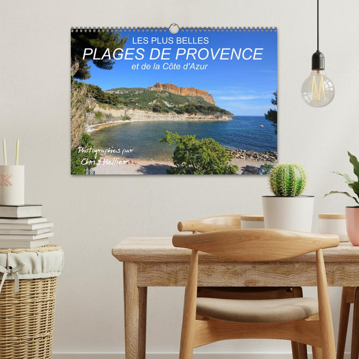 Les plus belles plages de Provence et de la Côte d'Azur (CALVENDO Calendrier mensuel 2025)