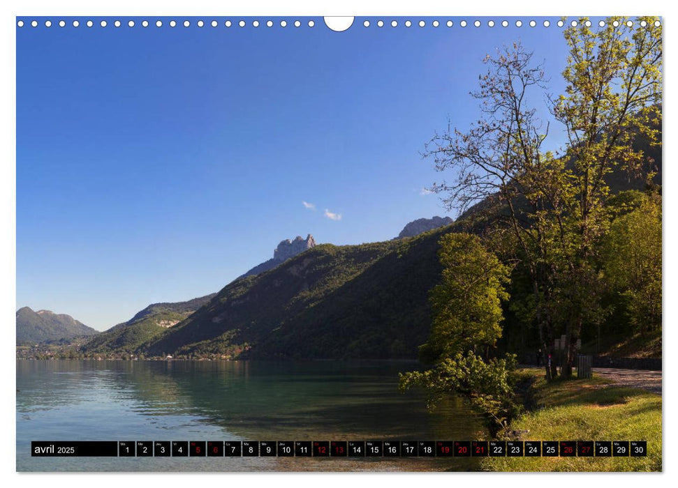 Lac d'Annecy à vue d'œil (CALVENDO Calendrier mensuel 2025)