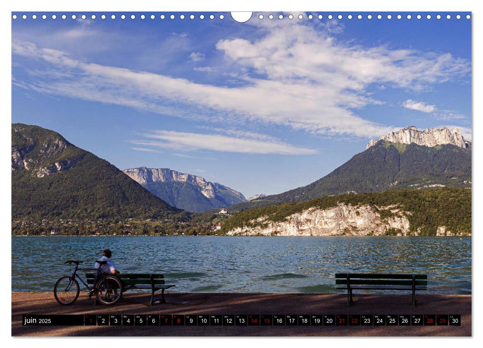 Lac d'Annecy à vue d'œil (CALVENDO Calendrier mensuel 2025)