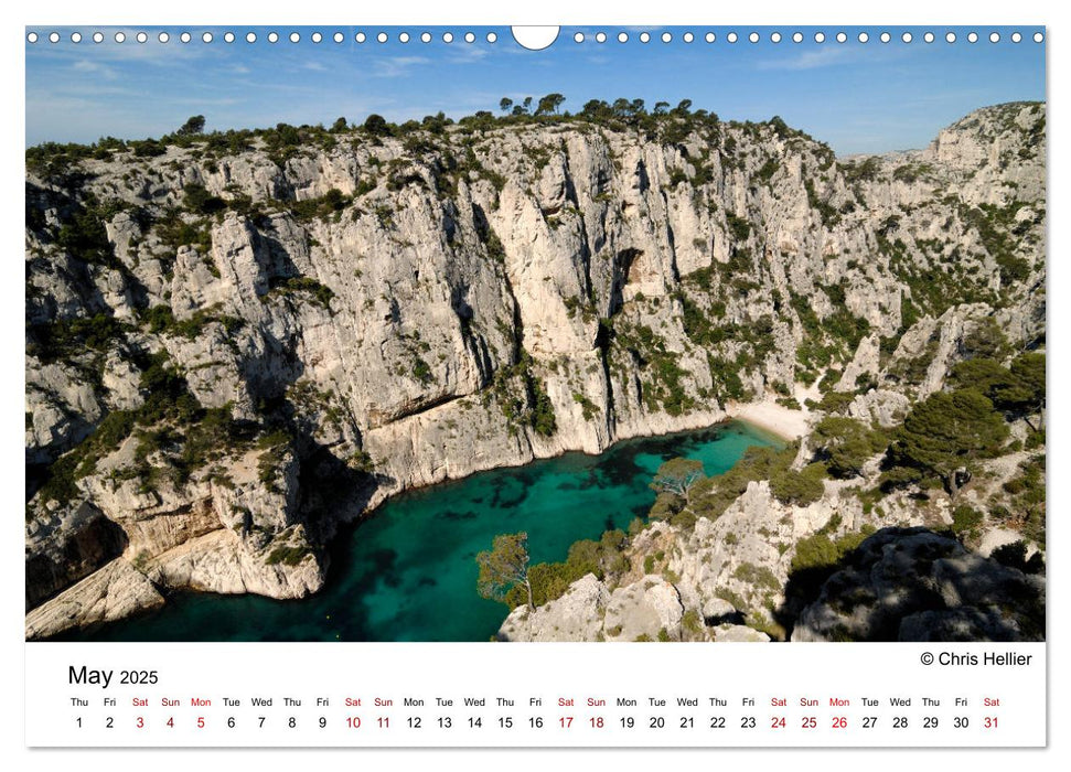 Best Beaches of Provence and the Côte d'Azur (CALVENDO Monthly Calendar 2025)