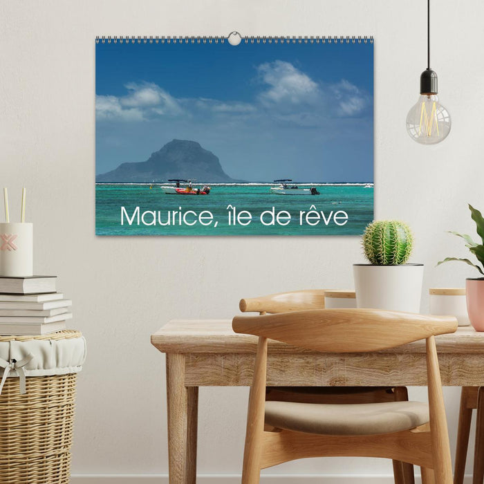 Maurice, île de rêve (CALVENDO Calendrier mensuel 2025)