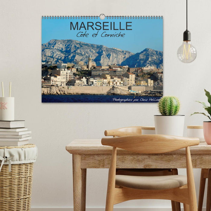 Marseille Côte et Corniche (CALVENDO Calendrier mensuel 2025)