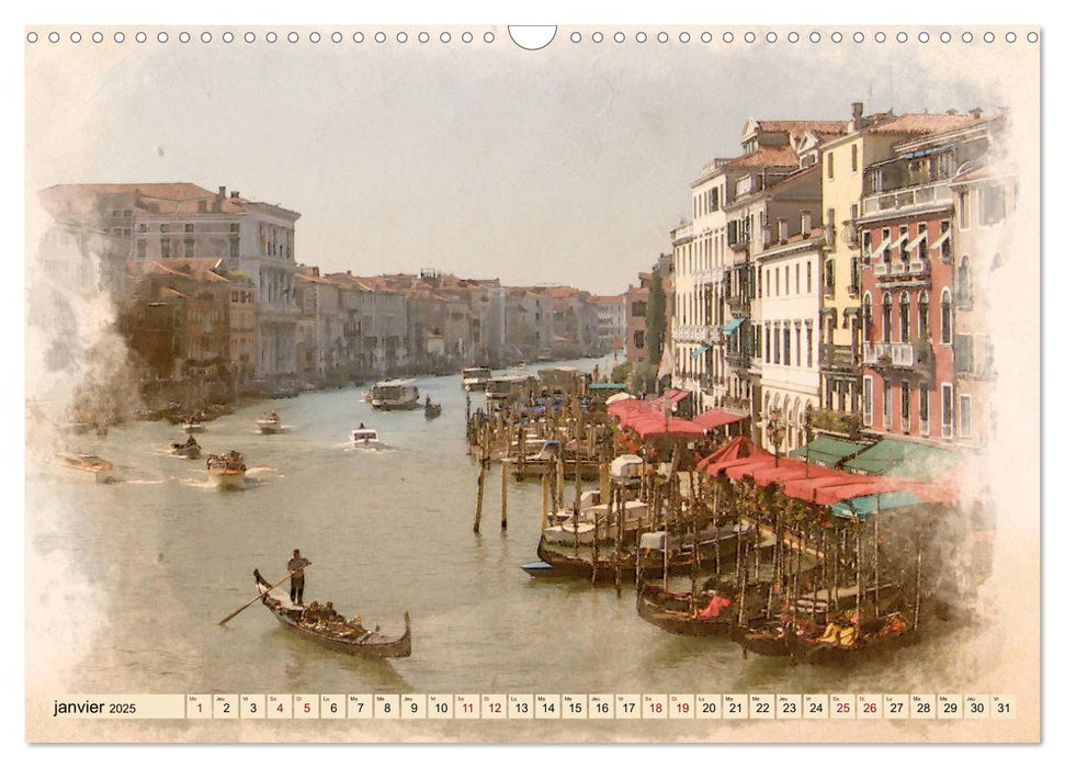 Venise l'éternelle (CALVENDO Calendrier mensuel 2025)