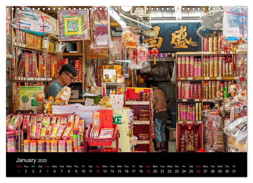 Hong Kong Storefronts (CALVENDO Monthly Calendar 2025)