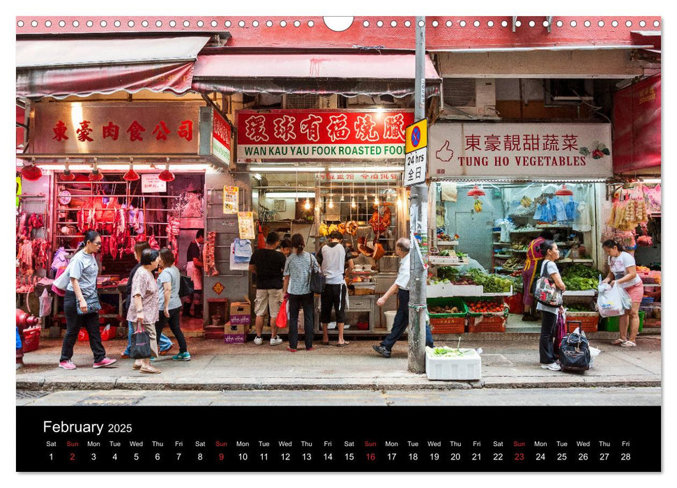 Hong Kong Storefronts (CALVENDO Monthly Calendar 2025)