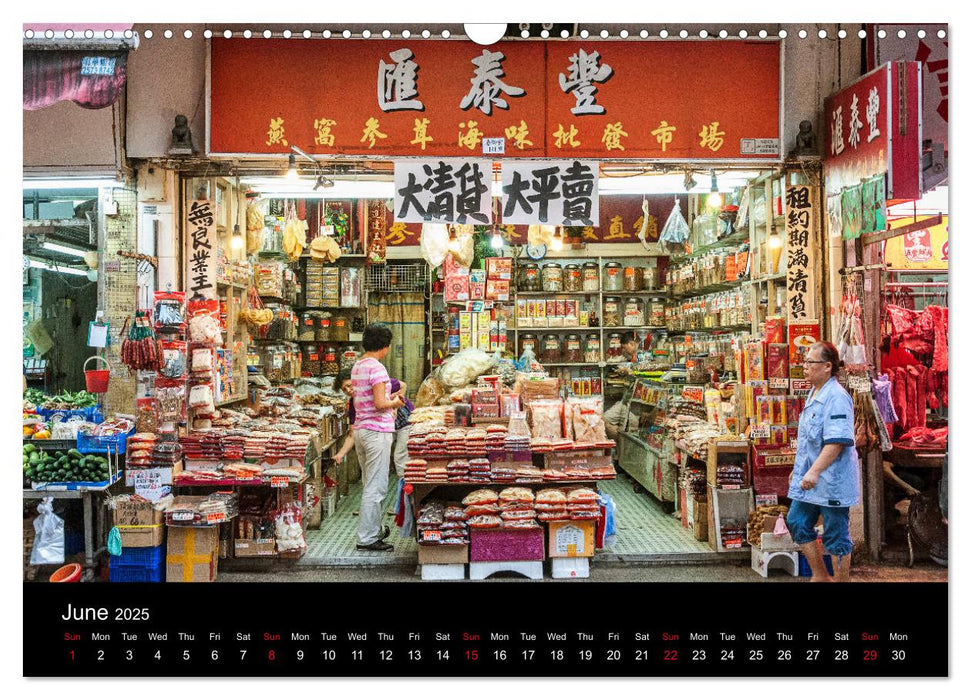 Hong Kong Storefronts (CALVENDO Monthly Calendar 2025)