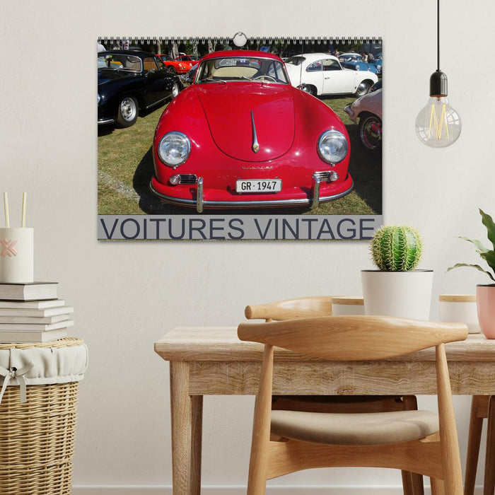 VOITURES VINTAGE (CALVENDO Calendrier mensuel 2025)