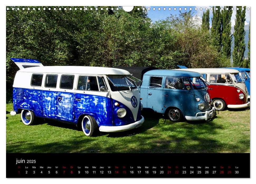 VOITURES VINTAGE (CALVENDO Calendrier mensuel 2025)