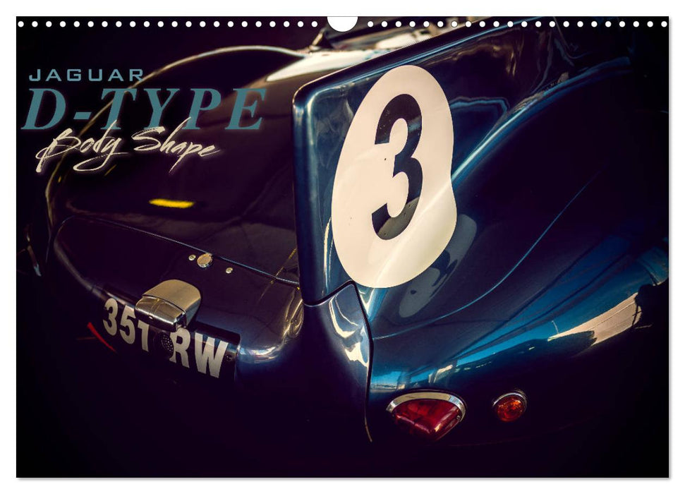 Jaguar D-Type Body Shape (CALVENDO Monthly Calendar 2025)