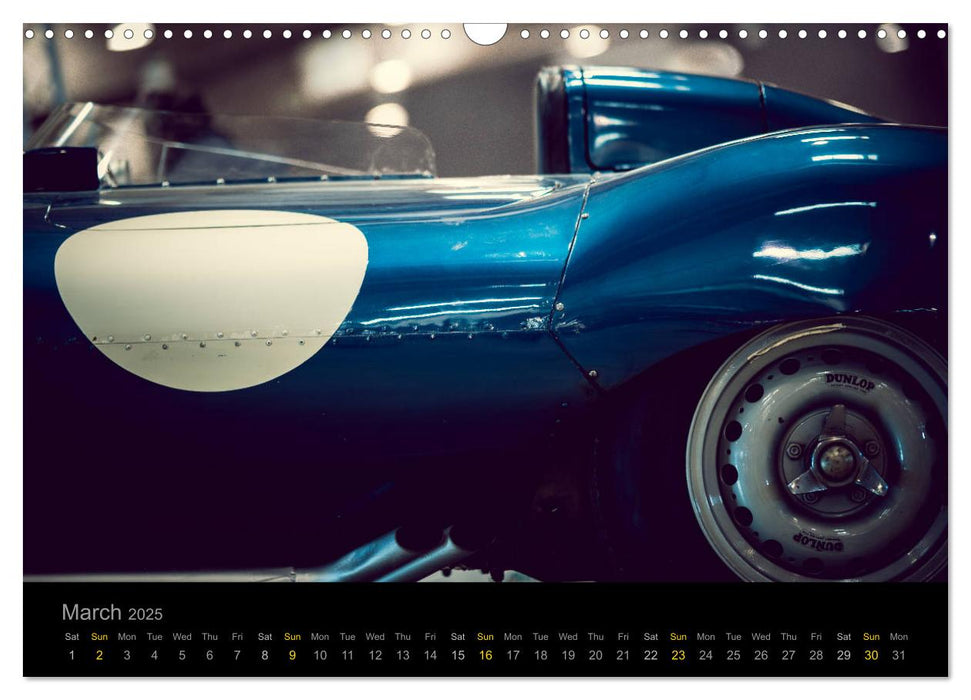 Jaguar D-Type Body Shape (CALVENDO Monthly Calendar 2025)