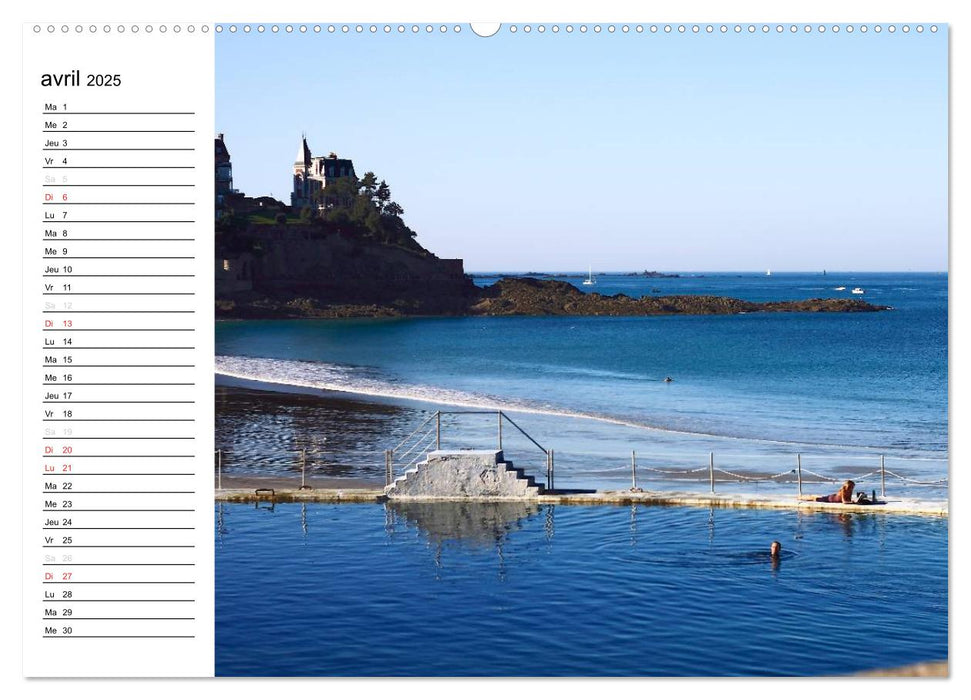 Dinard Perle de la Côte d'Émeraude (CALVENDO Calendrier supérieur 2025)