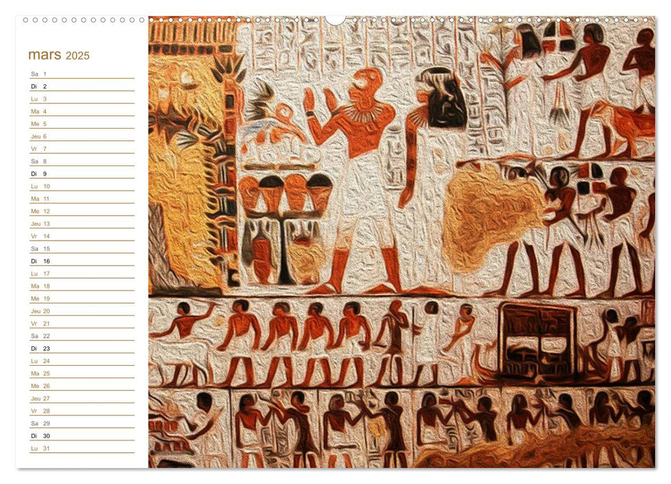 L'ÉGYPTE EN COULEURS (CALVENDO Calendrier supérieur 2025)