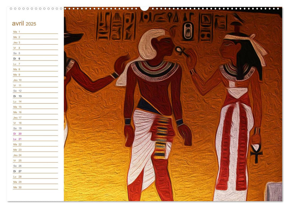 L'ÉGYPTE EN COULEURS (CALVENDO Calendrier supérieur 2025)