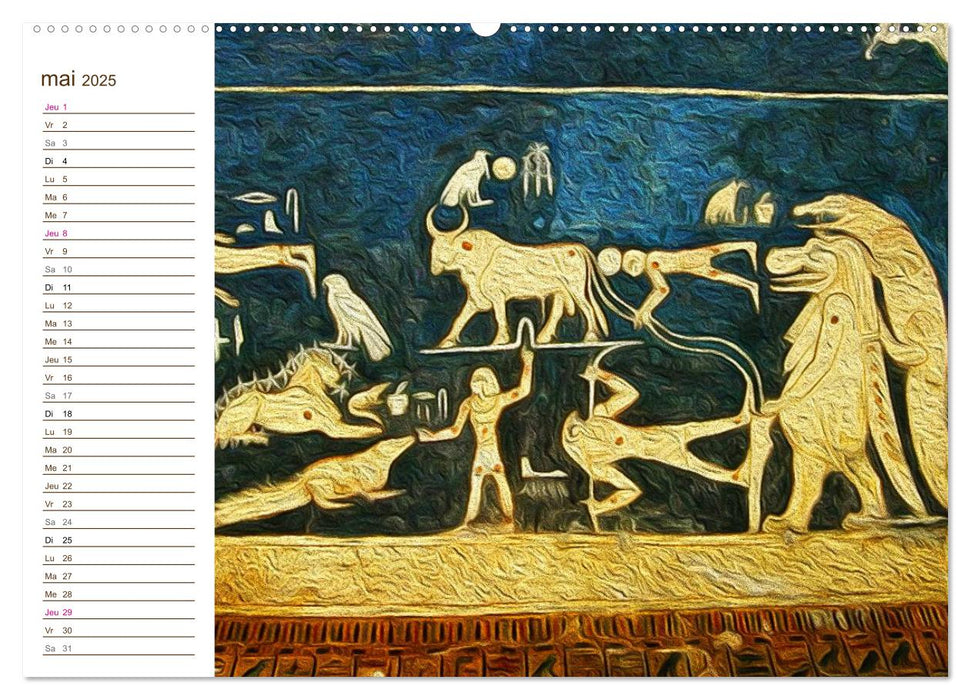 L'ÉGYPTE EN COULEURS (CALVENDO Calendrier supérieur 2025)