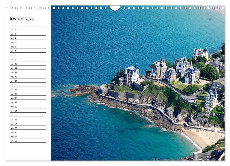 Dinard Perle de la Côte d'Émeraude (CALVENDO Calendrier mensuel 2025)