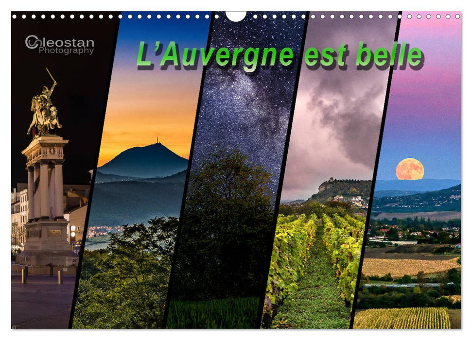 L'Auvergne est belle (CALVENDO Calendrier mensuel 2025)